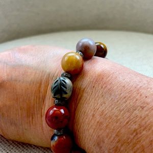 💰SOLD💰 Handmade Bracelet with tan/cream/brown beads